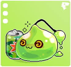 Green Blob with Soda